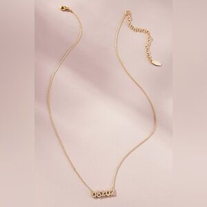 NWT Groovy Bubble Zip Code Necklace